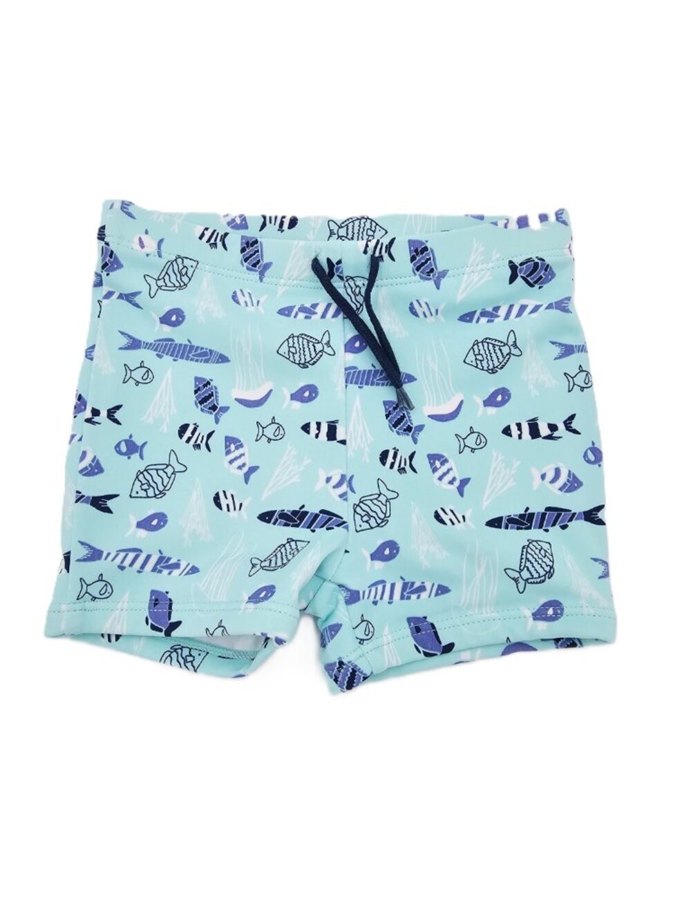 Janie and Jack Baby Boy Fish Print Swim Trunks 18-24M EUC